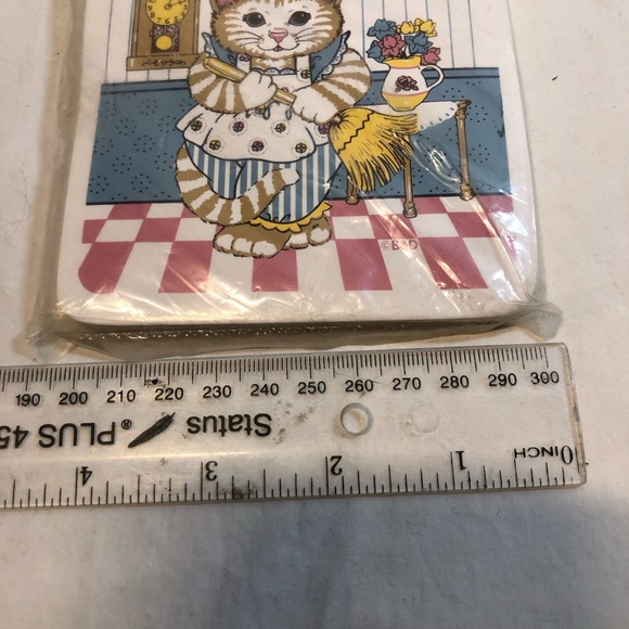 Vintage Cute Cat Coasters, 4” x4” from the 1990s - Picture 5 of 8